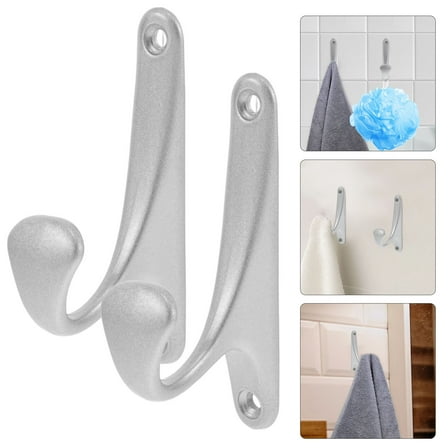 Hemoton 4pcs Wall Mounted Coat Racks Towel Hat Hooks Heavy Duty Decorative Wall Hooks for Coats Towels Purses