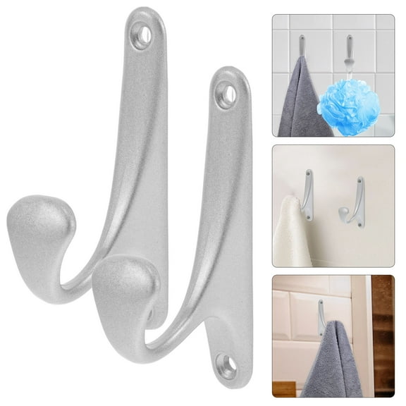 Hemoton 4pcs Wall Mounted Coat Racks Towel Hat Hooks Heavy Duty Decorative Wall Hooks for Coats Towels Purses