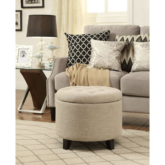 HomeStock Artisanal Artistry Round Ottoman