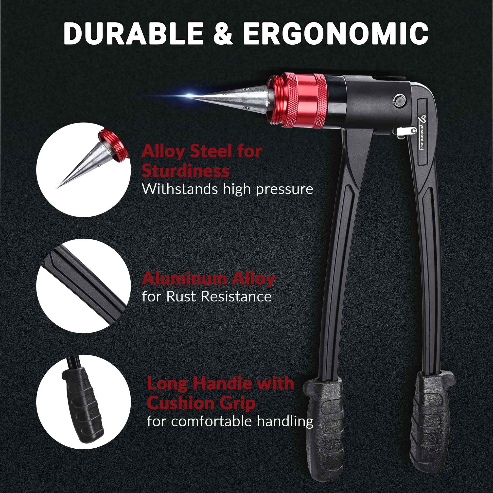 Yescom PEX Expansion Tool Kit 1/2" 3/4" 1" Auto Rotation Heads Tube Expander and Tubing Cutter