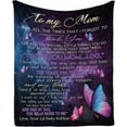 thumbnail image 1 of LHSHID Personalized Love Blanket Throw to My Mom from Daughter & Son for All The Times That I Forgot to Thank You I Love You Mom Blanket for Bed Couch, 1 of 5