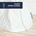 thumbnail image 4 of KITCHENAID Fitted Tilt-Head Solid Stand Mixer Cover with Storage Pocket, Quilted 100% Cotton, White, 14.4"x18"x10", 4 of 10