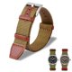 thumbnail image 2 of Correa de nailon tejido + cuero genuino de 20 mm y 22 mm para reloj Hamilton Khaki Green Field H69439931 441 para hombre, correa para reloj deportivo para exteriores, 2 of 5
