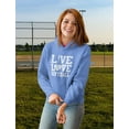 thumbnail image 2 of Live Love Softball Women Hoodie Large California Blue, 2 of 4