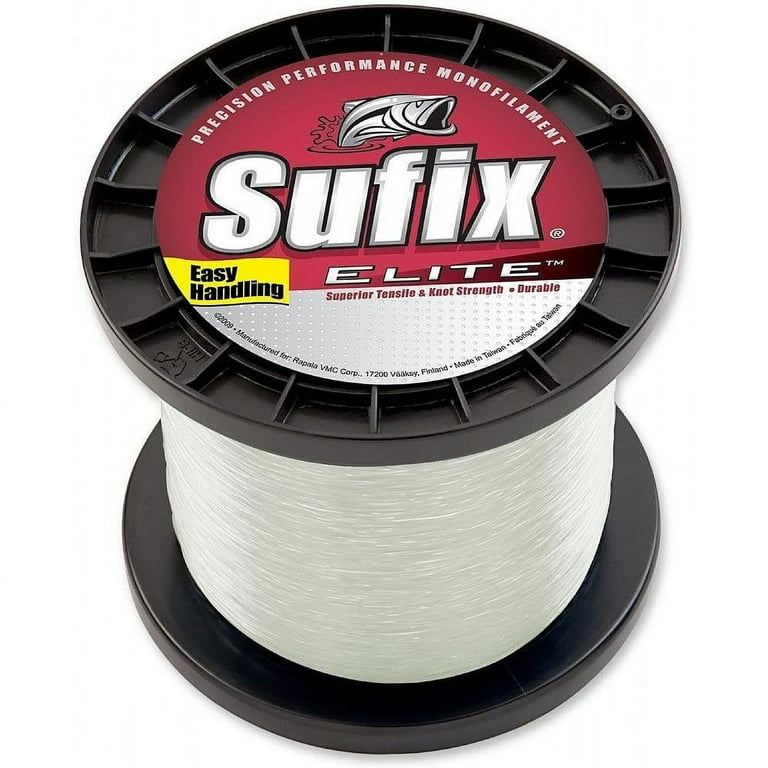 Sufix Elite 4lb Low-Vis-Green Monofilament Fishing Line 3000 YD, Sufix Elite Fis