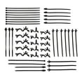 45Pcs Push Mount Cable Zip Tie with Car Wire Routing Clips, Universa