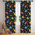 thumbnail image 5 of Blackout Kids Curtains,Dinosaur and Paw Print Pattern Childrens Insulated Curtains Set Of 2,Bedroom Essentials,Toddler Room Decor 42"x84", 5 of 5
