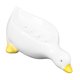 thumbnail image 4 of Jabonera de cerámica con forma de pato, soporte para jabón autodrenante con drenaje para ducha, baño y cocina, 4 of 5