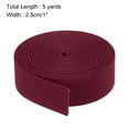 thumbnail image 2 of Bandas elásticas para coser de 1" (2.5 cm) 5 yardas de elástico de punto burdeos para pelucas, cinturillas, pantalones, 2 of 6