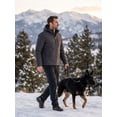 thumbnail image 6 of NEIKU Men's Winter Coat Hooded Work Jacket, Warm Quilted Cotton Lined Outdoor Heavy Duty Outerwear Coat Gray XL, 6 of 9