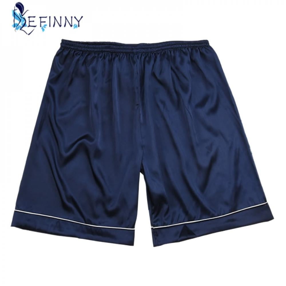 Nieur Men Satin Pajama Boxer Shorts Sleep Shorts Silk Satin Boxers Shorts  Underwear Sleep Pajama Lounge Home Shorts 