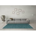thumbnail image 3 of Ahgly Company Indoor Square Oriental Light Blue Industrial Area Rugs, 8' Square, 3 of 4