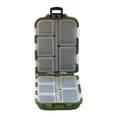 thumbnail image 4 of GLFILL Multifunctional LureBox Fishing Tackle Box Plastic Transparent Waterproof Small Storage Hook Bait Kit Fishing Accessories 3color Green, 4 of 9