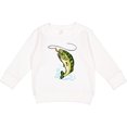thumbnail image 2 of Inktastic Leaping Bass Fish Toddler Sweatshirt, 2 of 4