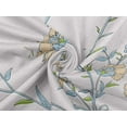 thumbnail image 6 of oneOone Rayon White Fabric Leaves & Flower Florals Sewing Material Prints Fabric By The Yards 56 Inches Wide, 6 of 6