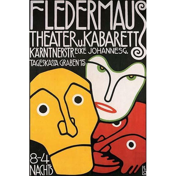 Fledermaus Theatre Production-Fine art canvas print (20" x 30")