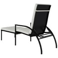 thumbnail image 3 of vidaXL Sun Loungers 2 pcs with Footrest PE Rattan Black, 3 of 5