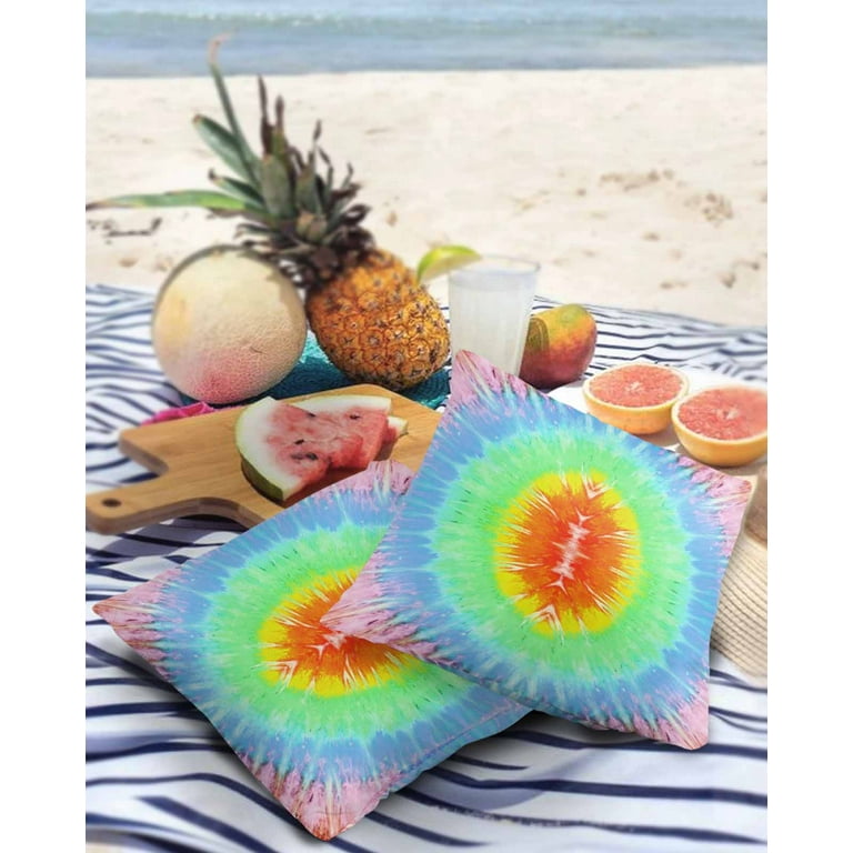 Outdoor tie dye pillows sale