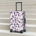 thumbnail image 5 of Uemuo Violets Flowers Printed Washable Luggage Cover - Fashion Suitcase Protector Fits 18-32 Inch Luggage -X-Large, 5 of 9
