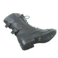 thumbnail image 3 of Pack-72 Women's Mid Calf Zipper Low Heel Combat Military Lace Up Boots Shoes, 3 of 3