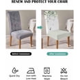 thumbnail image 6 of Chair Covers Set of 4, Summer Eucalyptus Leaf Sage Green, Removable Stretchable Parsons Chair Slipcovers Protector for Dining Room, Butterfly Spring, 6 of 6