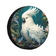 thumbnail image 1 of Balery Tropical Parrot Floral Artwork Cubiertas para Neumáticos - Protector Resistente para Neumáticos de Camioneta, SUV, Remolque, Camper y RV-14 inch, 1 of 6