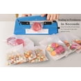thumbnail image 2 of bag sealer For Plastic Bags And Snacks, heat sealer, Manual Impulse sealer machine, 8 Inch Blue, 2 of 6
