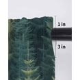 thumbnail image 6 of Green Forest Curtains 54 Inch Length, Sheer Curtains for Bedroom Living Room Window Pine Tree Summer Botanical Modern Art Rod Pocket Voile Drapes Kitchen Curtains Small Half Window 42"x54" 2 Panels, 6 of 7