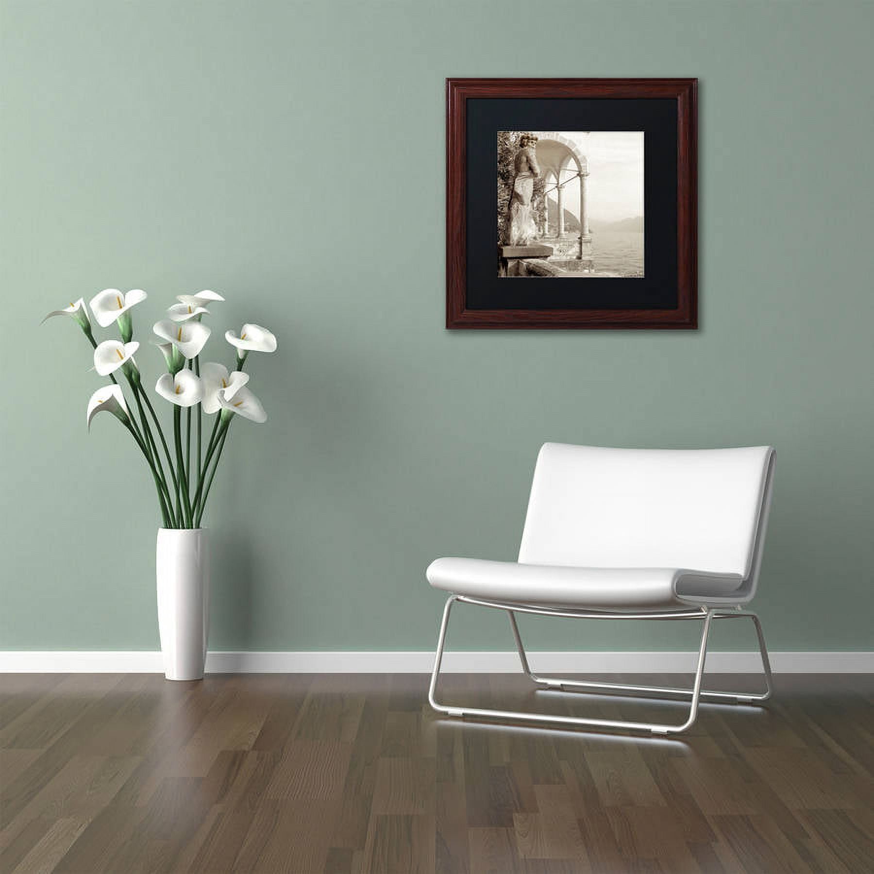 Trademark Fine Art "Giardini Italiano IV" Canvas Art by Alan Blaustein, Black Matte, Wood Frame
