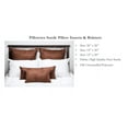 thumbnail image 7 of Pillowtex Suede Decorative Pillow (26x26, Tan), 7 of 7