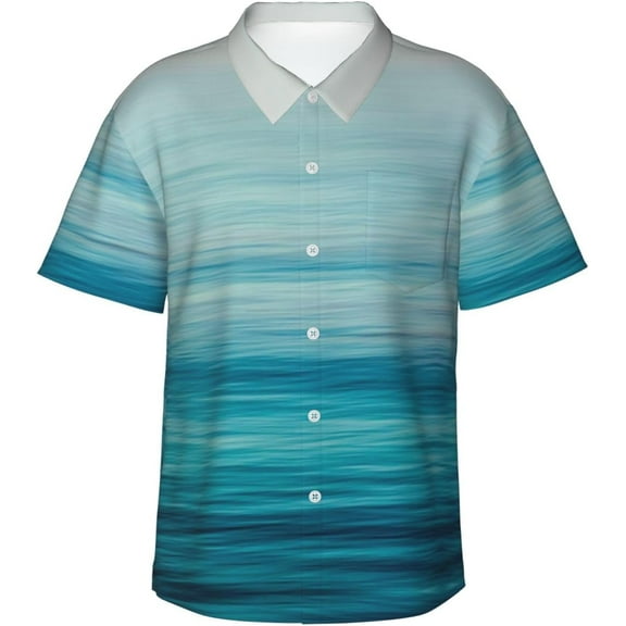 Giraffe Animal Print Mens Hawaiian Shirt Short Sleeve Casual Button Up Tropical Summer Beach Shirt