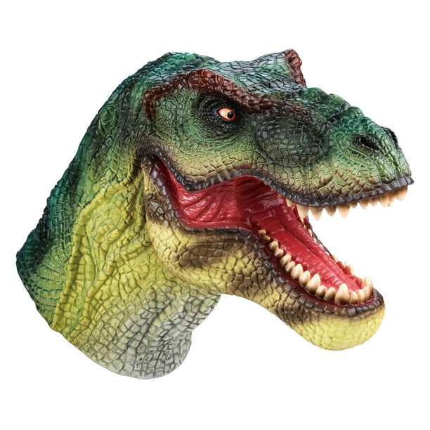 Marionetas de mano de dinosaurio, decoración de Halloween, juguetes de entretenimiento, recuerdos de fiesta Verde