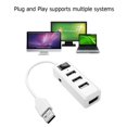 thumbnail image 4 of USB 20 Hub portátil 4 puertos expansor divisor adaptador de carga Likrtyny y transferencia de datos para Macbook Pro Mac Mini Laptop Accesorios, 4 of 6