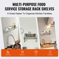 thumbnail image 5 of Stainless Steel Wall Mounted Shelf 12 x 36”, , Commercial Wall Shelf/Backsplash Food Service Storage Rack Shelving for Restaurant, Kitchen and Hotel, 5 of 8