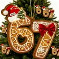 thumbnail image 5 of 67 Funny Christmas Ornaments 2025, 67 Meme Santa Ornaments for Christmas Tree, 2D Six Seven Tree Ornament 6 7 Stuff for Xmas Holiday Home Decor, 5 of 11