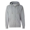 thumbnail image 1 of Sudadera con capucha y cierre completo de peso medio para hombre de Independent Trading Grey HeatherS Compañía de Comercio Independiente SS4500Z, 1 of 1