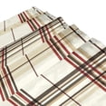 thumbnail image 3 of Yayeee Shower Curtain with Hooks 72"x72" Waterproof Fabric Bathroom Hanging Decor, Cream Plaid, 3 of 5