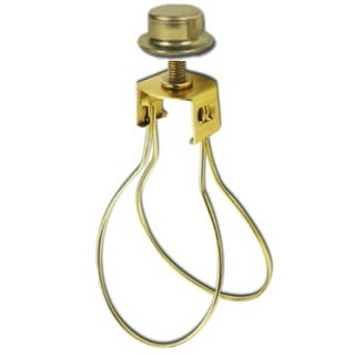 Honoson 2 Pieces Bulb Lamp Shade Light Bulb Lamp Shade Clip on Lampshade  Adapter Includes Finial and Lampshade Levellers for Lam