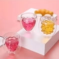 thumbnail image 3 of 2 Vasos De Vidrio De Doble Capa Interior Forma Piña Bebidas, 3 of 4
