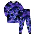 thumbnail image 6 of KPOPLK Girls Pajamas - 2 Piece Long Sleeve Halloween Pajamas and Pants Set 2-8 Years Kids Outfit Set,Size 8-9 Years, 6 of 9