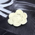 thumbnail image 4 of flor de ganchillo coser apliques arte hecho a mano de color amarillo claro Zulema flor de ganchillo coser apliques arte hecho a mano de color amarillo claro, 4 of 5