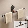 thumbnail image 1 of Apmemiss Clearance Vintage Walnut Suction Cup Towel Bar No Drill Wall Mounted Towel Rack Reusable Heavy Duty Bathroom Towel RACK for Shower Bath RV Kitchen, 1 of 6