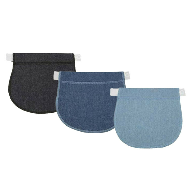 Adjustable Pants Extender For Pregnant Women, 3 Pieces (black, Blue And  Khaki)