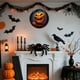 thumbnail image 1 of Placa de madera para puerta de Halloween, decoración para el hogar. Letrero colgante de Halloween., 1 of 6