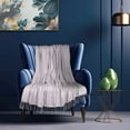 thumbnail image 4 of Parkland Collection Airi Grey Cotton Throw Blanket, 50 x 60 Inch Decorative Sofa Throw, 4 of 4