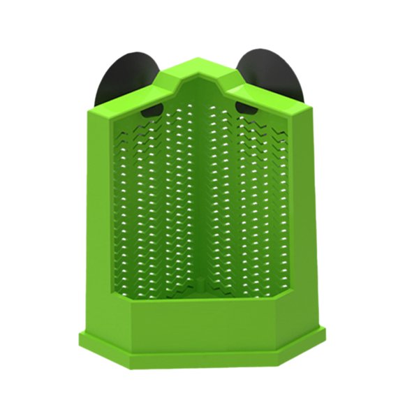 Wall - Mounted Corner Reptile Feeder with Suction Cups for Geckos and Bearded Dragons