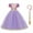 Purple, variant on IBTOM CASTLE Little Girls Princess Halloween Cosplay Clothes for Child Party Fancy Dress up Long Evening Gown 4-5 Years Purple