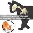 thumbnail image 2 of Elevated Cat Bowl,Raised Ceramic Cat Food Bowls with with Non-Slip Mat,Whisker Fatigue Cat Bowl Elevated Dishwasher Safe Cat Dishes for Indoor Cats, Kitten, Puppies and Small Dogs (1 Fish+1 Paw), 2 of 7