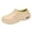 B Beige, variant on Non Slip Kitchen Slippers for Women Men Slip On Comfortable Waterproof Chef Shoes Lightweight Work Shoes
