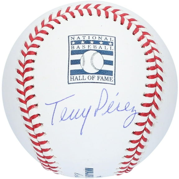 Tony Perez Cincinnati Reds Autographed Hall of Fame Logo Baseball - Fanatics Authentic Certified